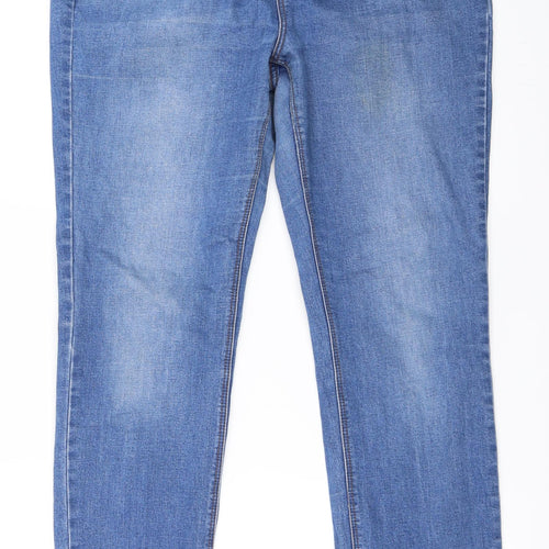 New Look Womens Blue  Denim Skinny Jeans Size 14 L30 in - Super Skinny