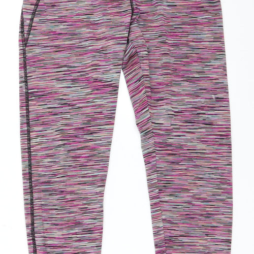 F&F Womens Pink   Compression Leggings Size M L27 in