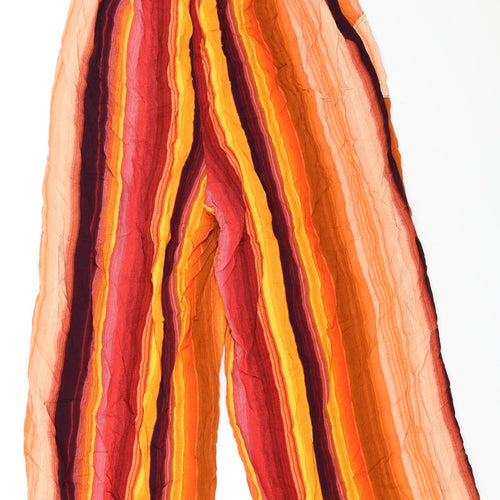 George Womens Orange Striped  Trousers  Size 16 L22 in