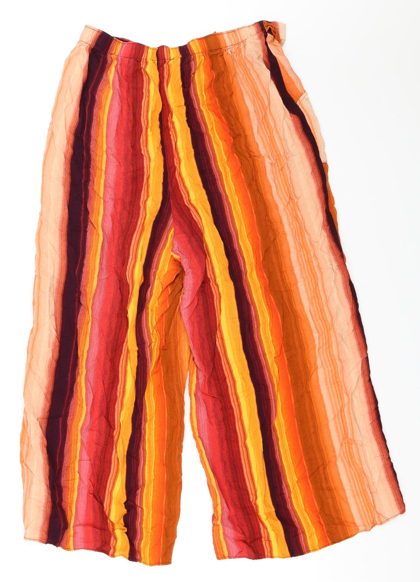 George Womens Orange Striped  Trousers  Size 16 L22 in