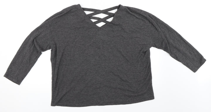 Atmosphere Womens Grey   Pullover Jumper Size L