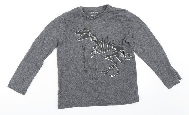 Primark Boys Grey   Basic T-Shirt Size 7-8 Years