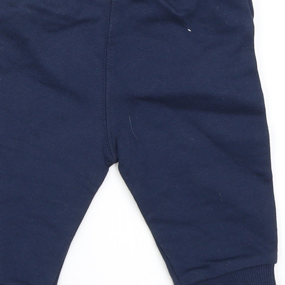 F&F Boys Blue   Jogger Trousers Size 3-6 Months