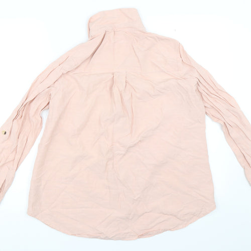 Dorothy Perkins Womens Pink   Basic Button-Up Size 8