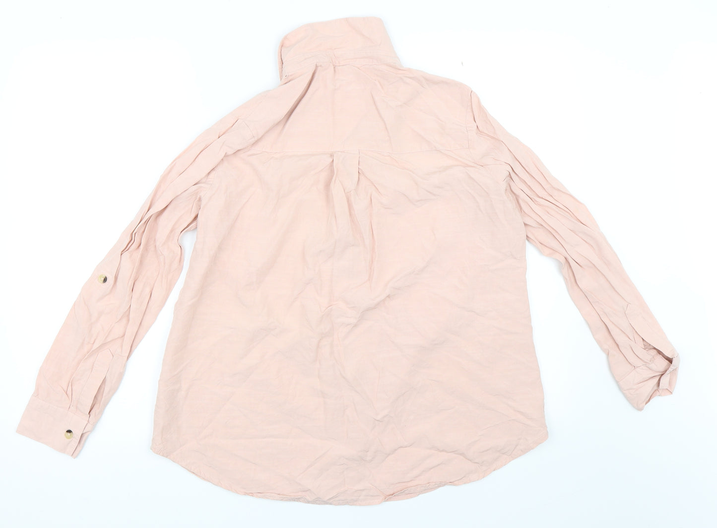 Dorothy Perkins Womens Pink   Basic Button-Up Size 8