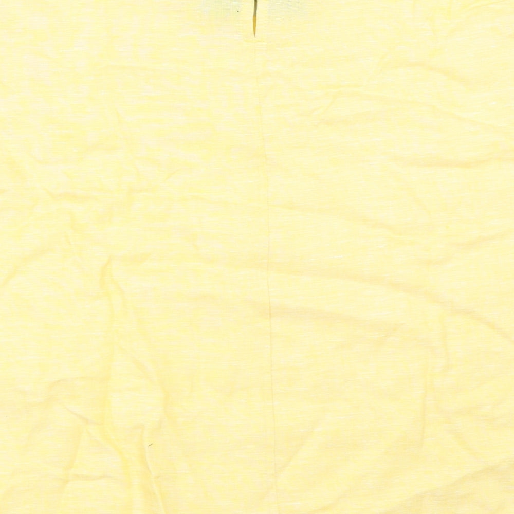 ESMARA Womens Yellow   Basic T-Shirt Size 16