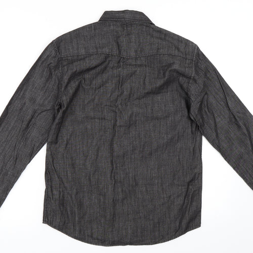 Ben Sherman Boys Black  Denim Basic Button-Up Size 12-13 Years