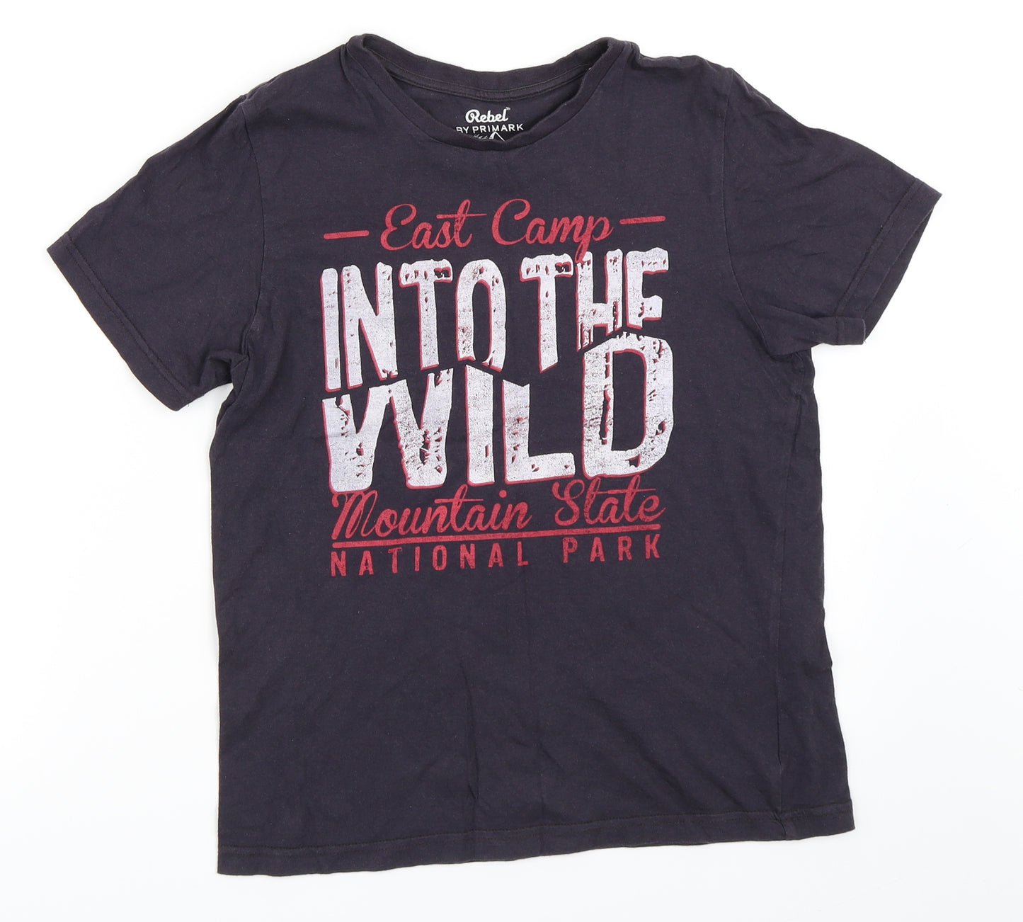 Rebel Boys Blue   Basic T-Shirt Size 12-13 Years