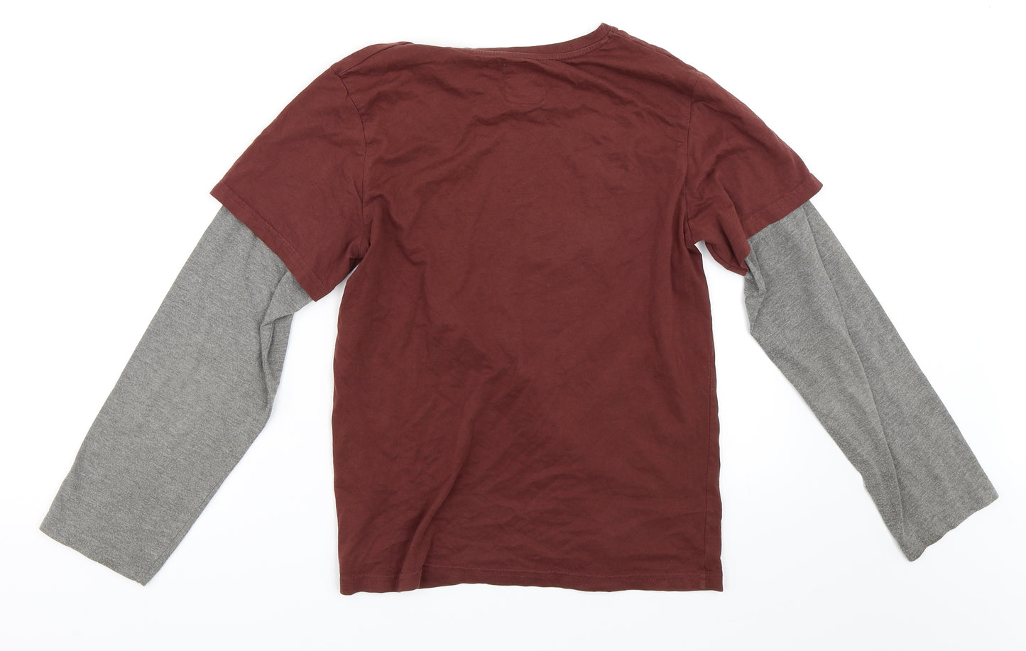 TU Boys Brown   Basic T-Shirt Size 12 Years