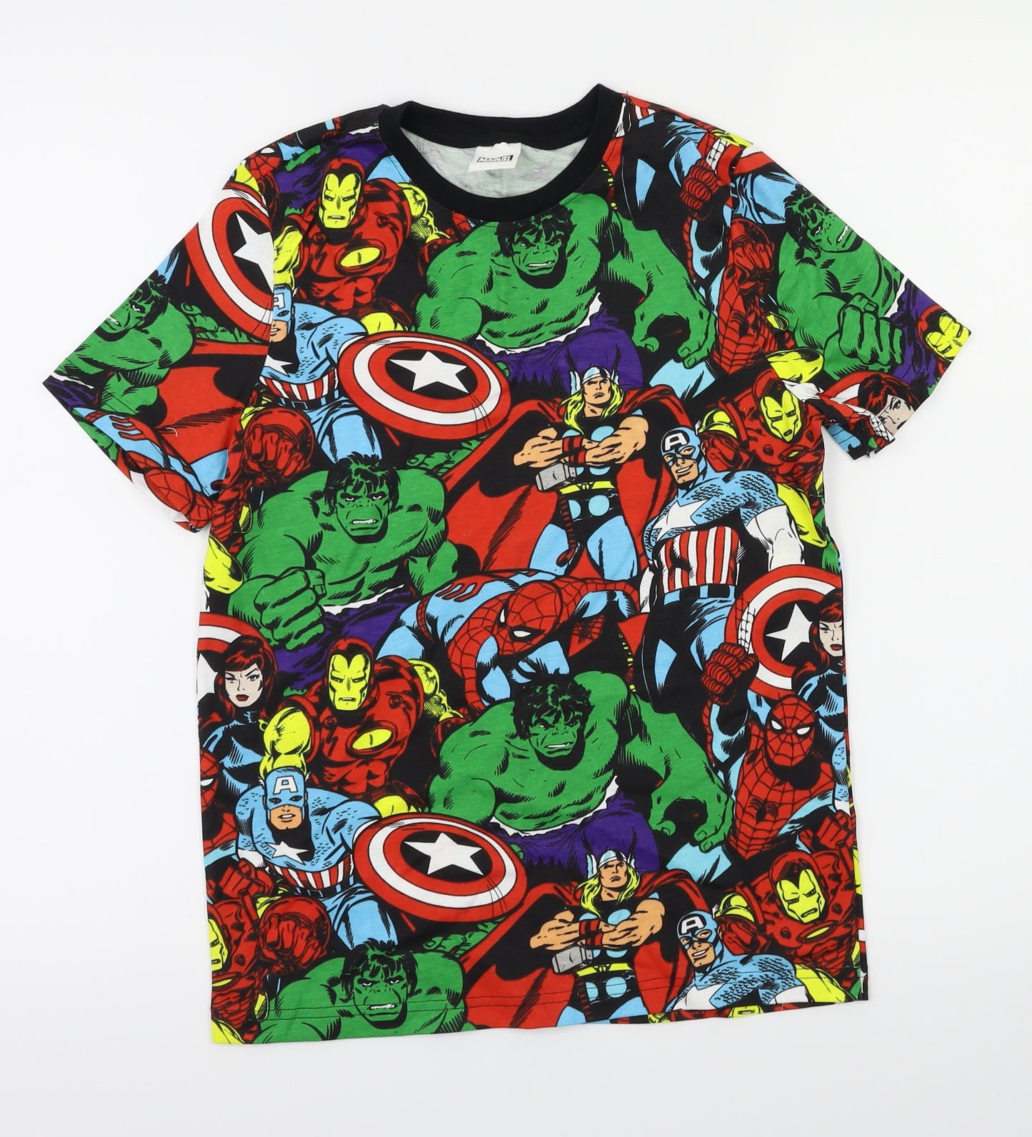 Preworn Boys Multicoloured Animal Print  Pullover T-Shirt Size 9-10 Years