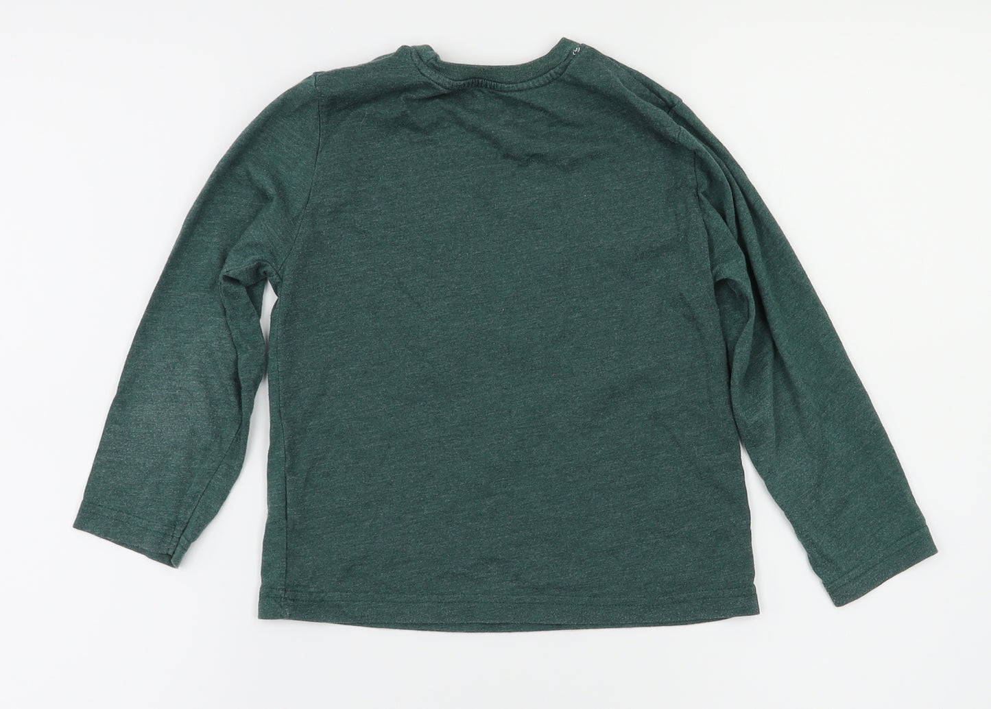 Primark Boys Green Animal Print  Basic Polo Size 4-5 Years