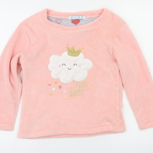 just like you  Girls Pink Animal Print  Top Pyjama Top Size 8-9 Years