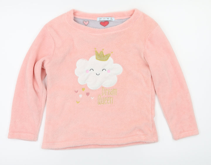 just like you Girls Pink Animal Print Top Pyjama Top Size 8-9 Years