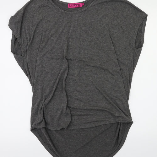 Boohoo Womens Grey   Basic T-Shirt Size 10