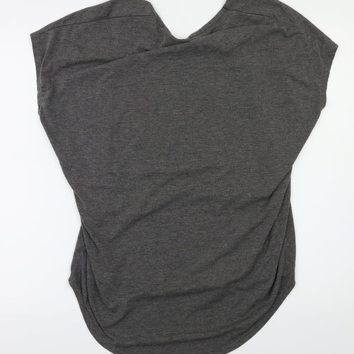 Boohoo Womens Grey   Basic T-Shirt Size 10