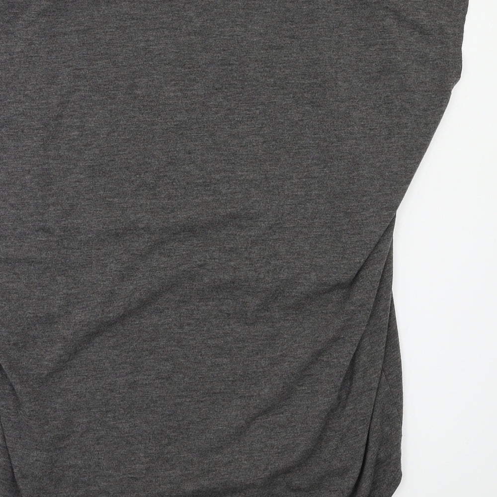 Boohoo Womens Grey   Basic T-Shirt Size 10