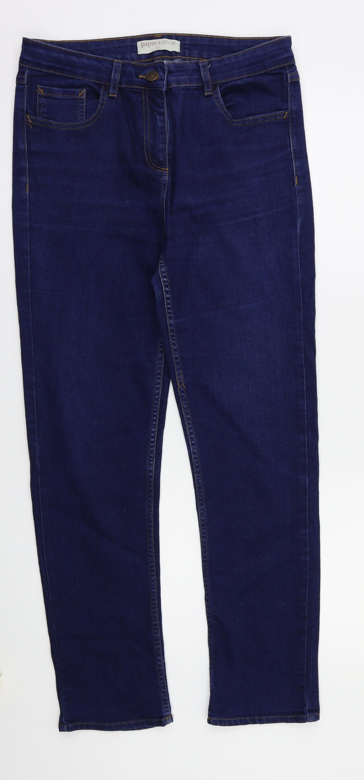 payapa Womens Blue   Skinny Jeans Size 12 L28 in