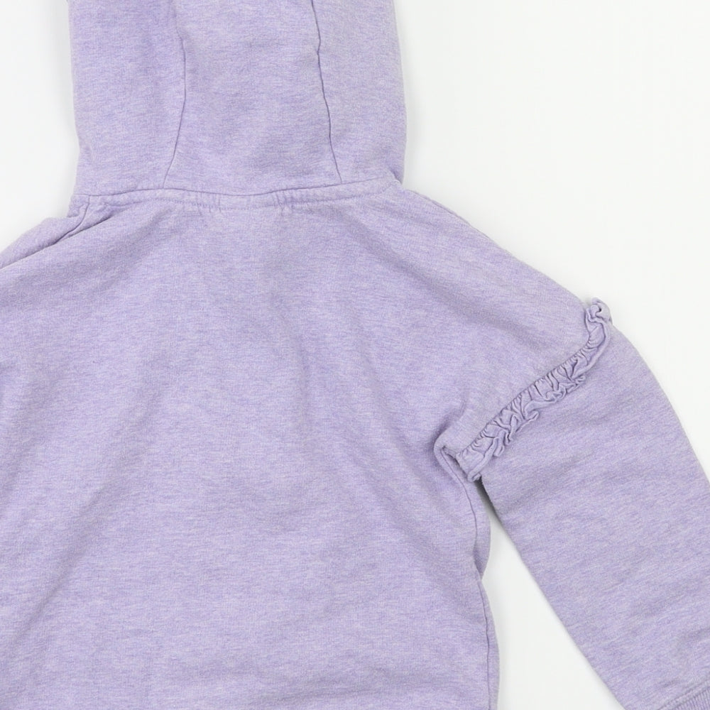 Evie Angel Girls Purple   Full Zip Jumper Size 4-5 Years