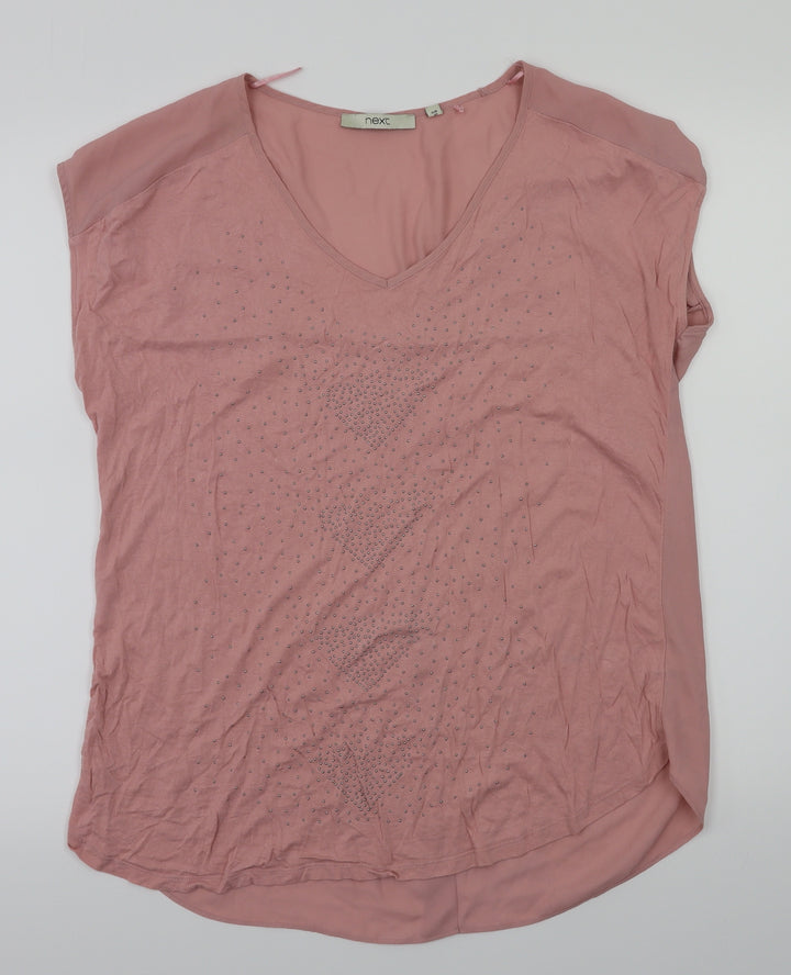 NEXT Womens Pink   Basic Blouse Size 14
