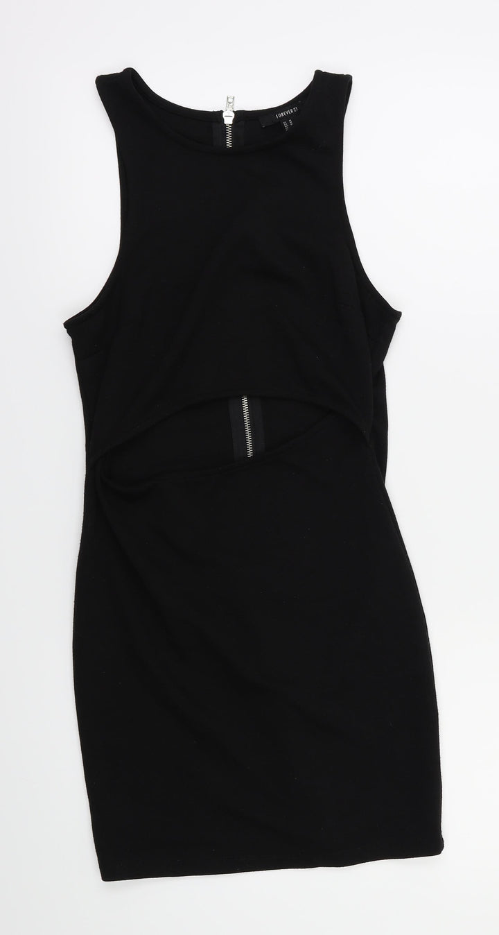 FOREVER 21 Womens Black A-Line Size M