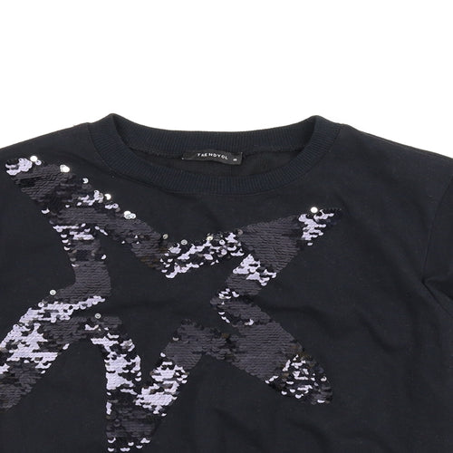 Trendyol Womens Black   Pullover Jumper Size XS