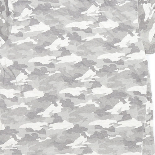 Primark Boys Grey Camouflage  Basic T-Shirt Size 7-8 Years