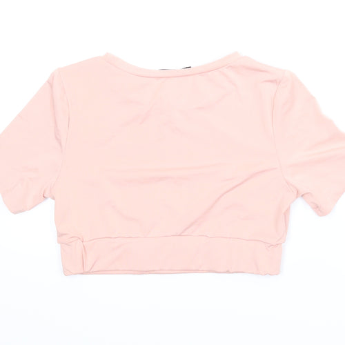 SheIn Womens Pink   Cropped Blouse Size M