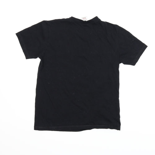 Pyjamas.com Boys Black   Basic T-Shirt Size 11-12 Years
