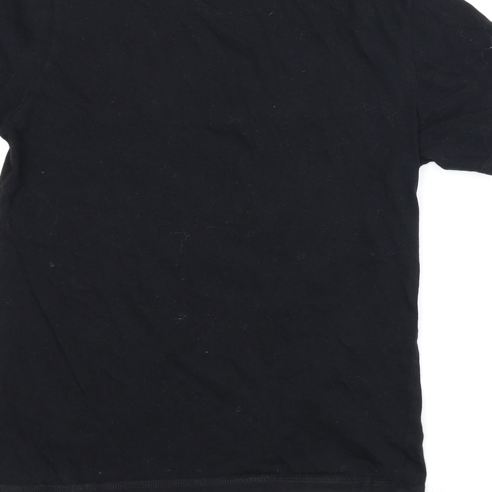 Pyjamas.com Boys Black   Basic T-Shirt Size 11-12 Years
