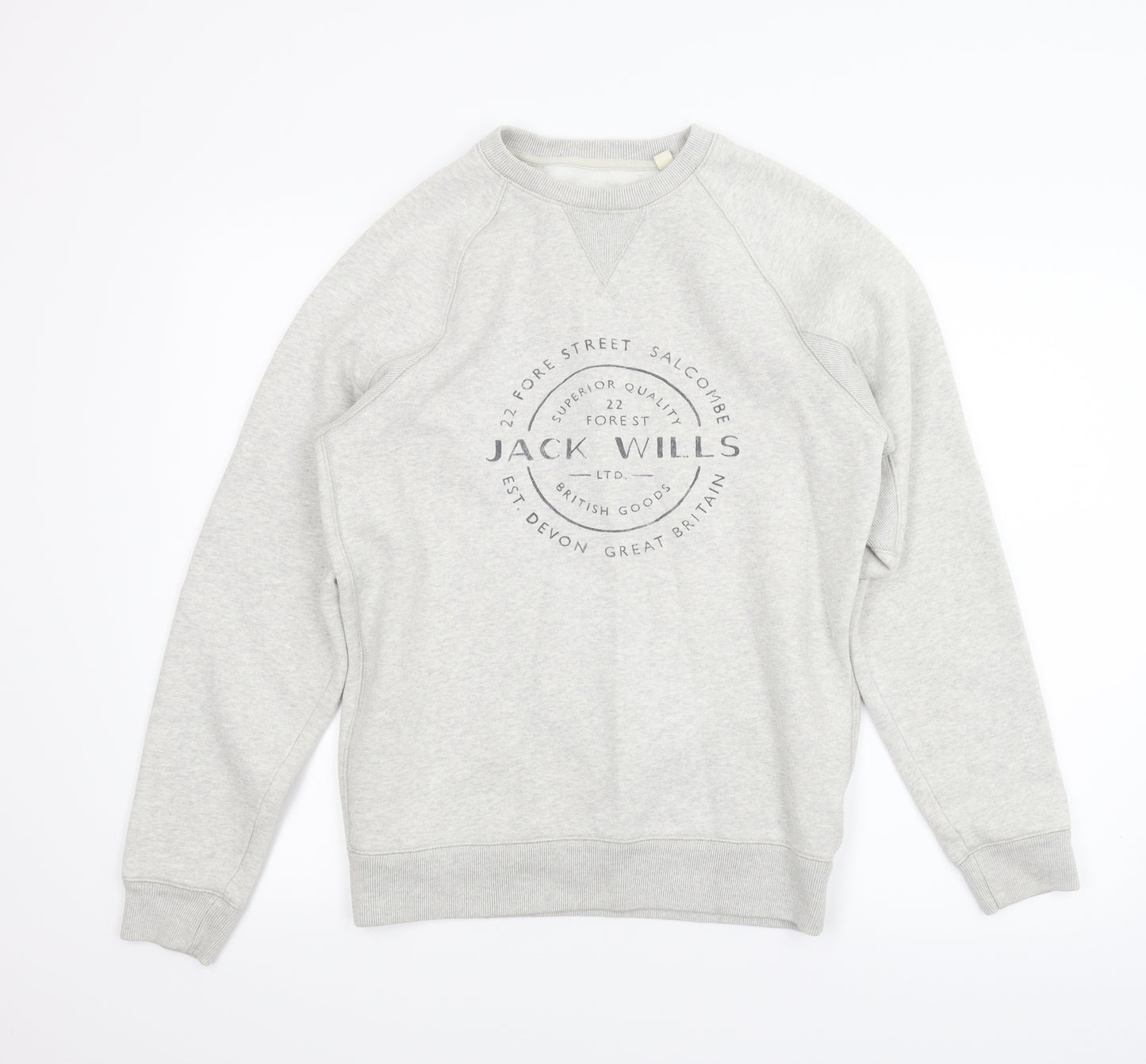 Jack Wills Mens Grey   Pullover Sweatshirt Size S