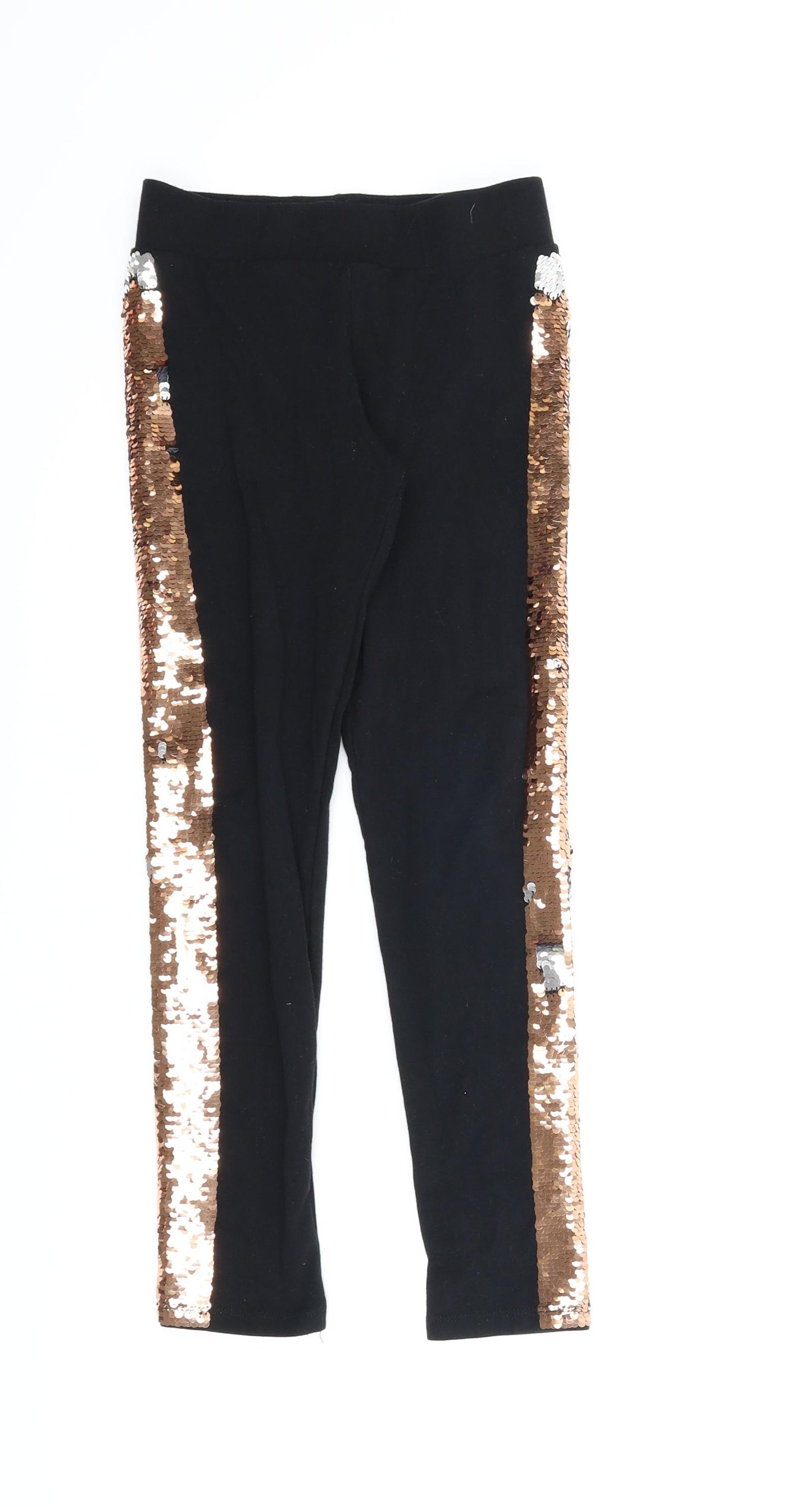 Nutmeg Girls Black   Jegging Trousers Size 9-10 Years - Leggings