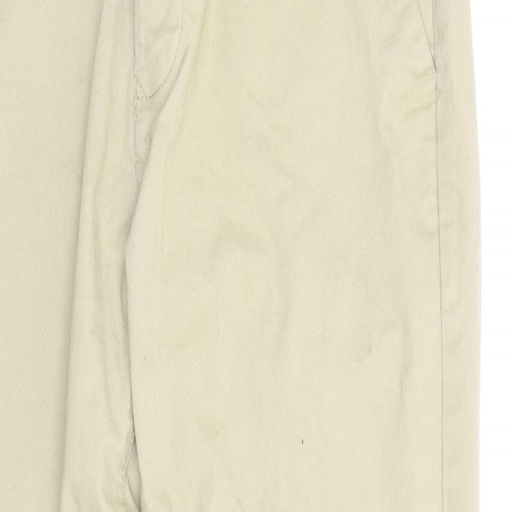 NEXT Mens Beige   Chino Trousers Size 32 in L29 in