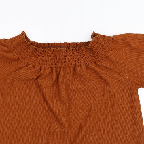 George Womens Orange   Basic Blouse Size 16