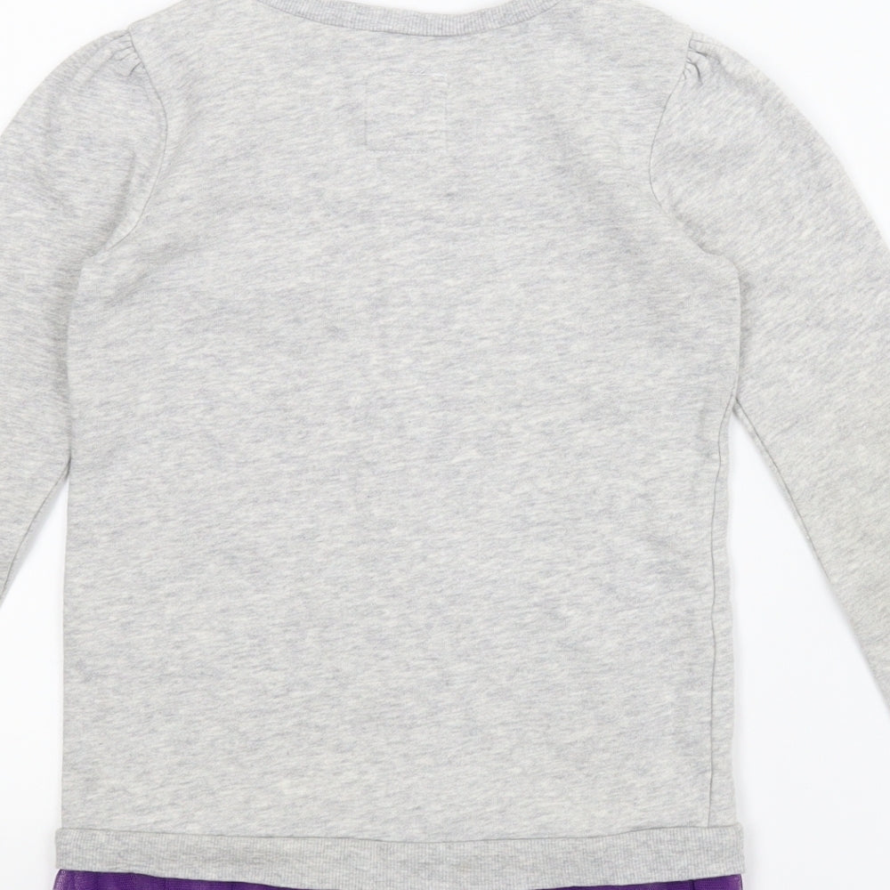 TU Girls Grey   Tunic Jumper Size 4-5 Years