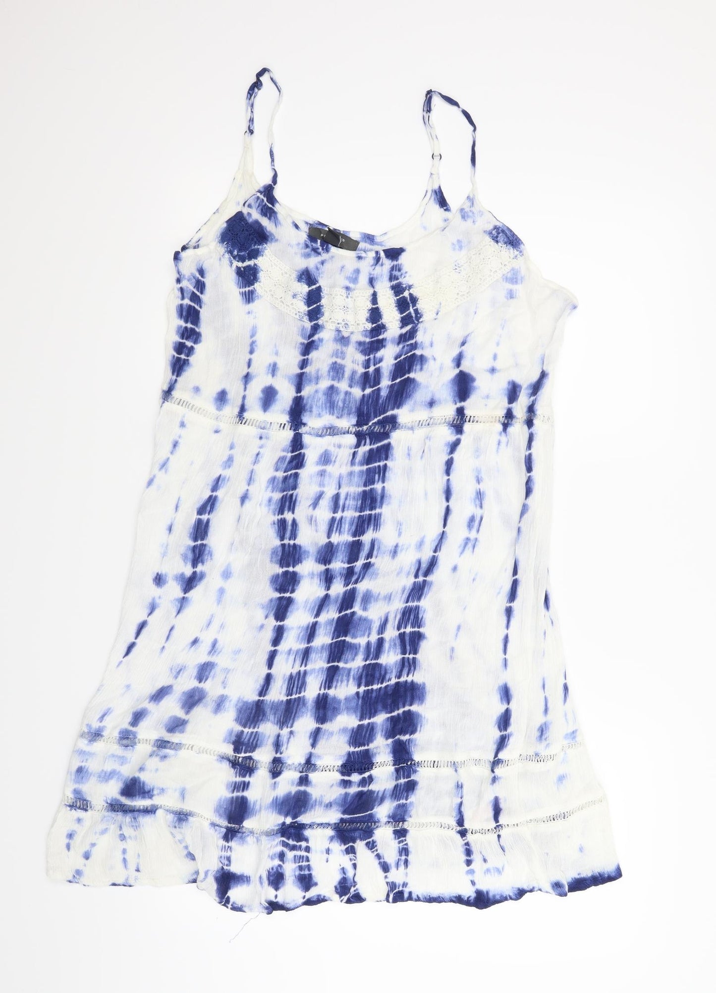 Primark Womens Blue Tie Dye  A-Line  Size 18