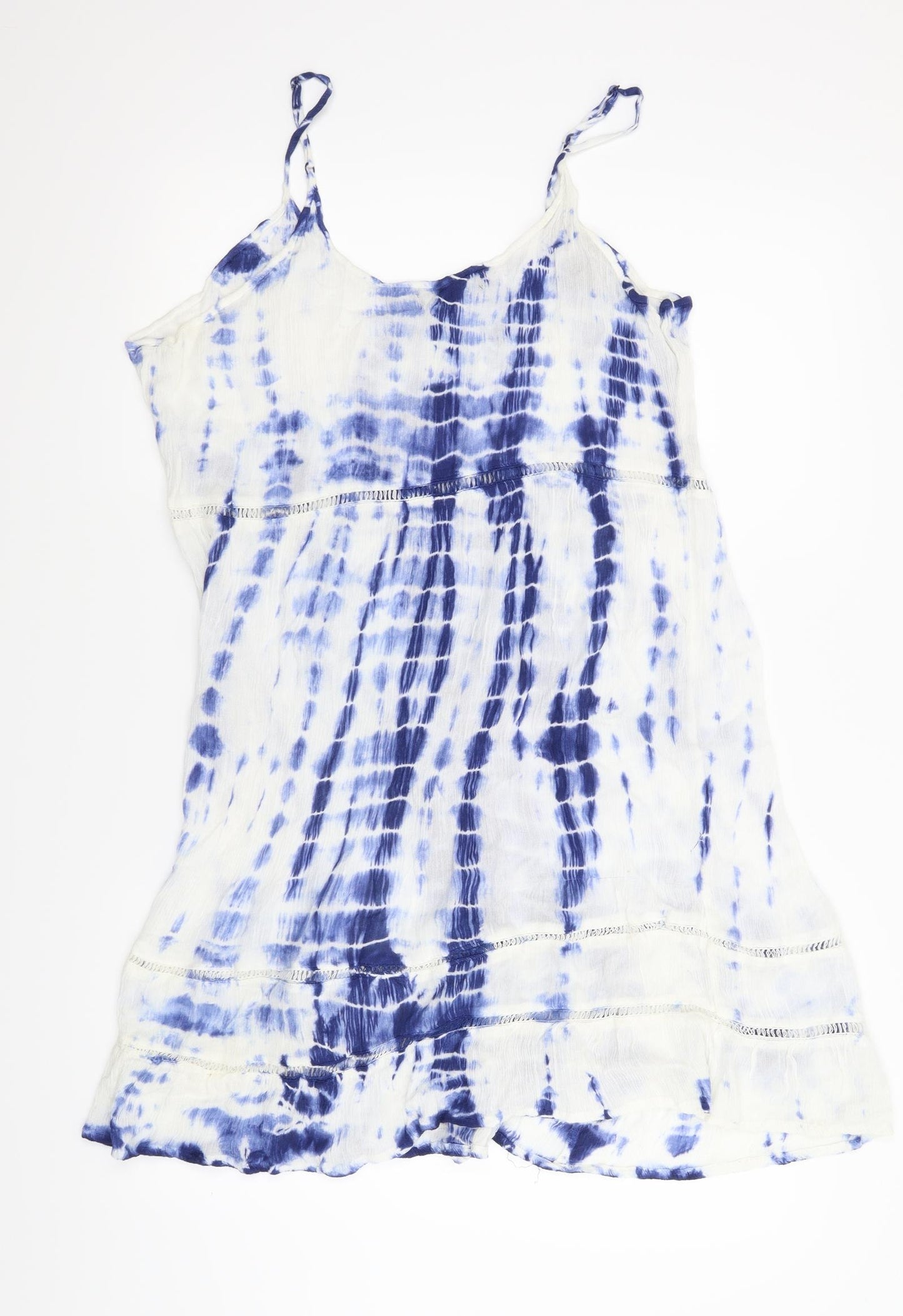 Primark Womens Blue Tie Dye  A-Line  Size 18