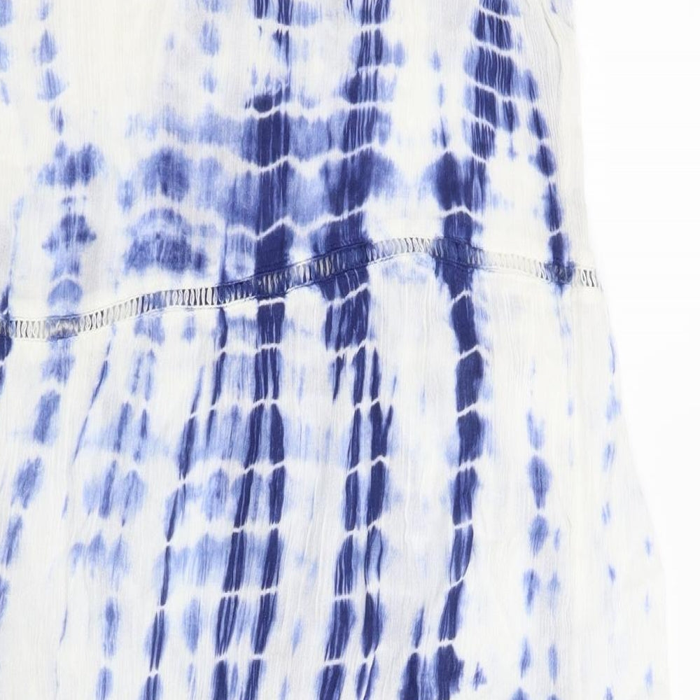 Primark Womens Blue Tie Dye  A-Line  Size 18