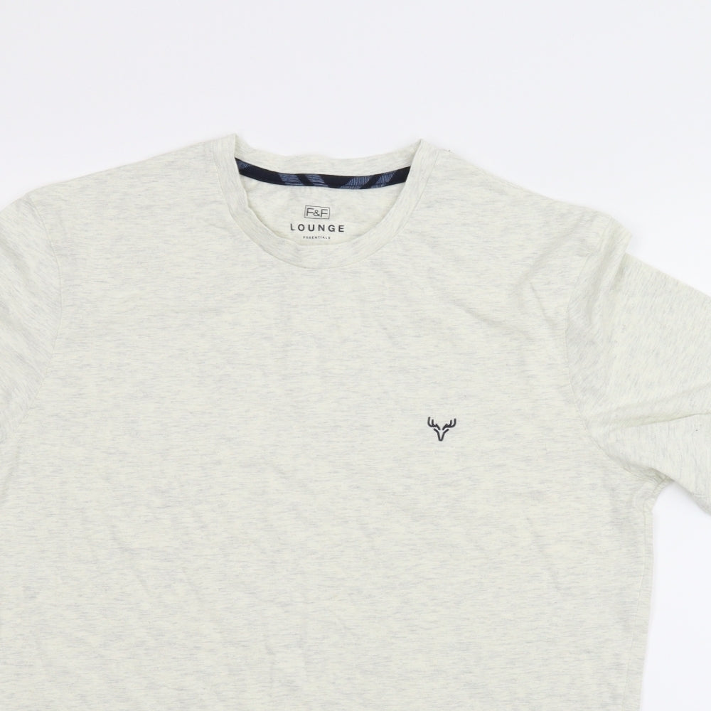 F&F Mens Beige    T-Shirt Size L
