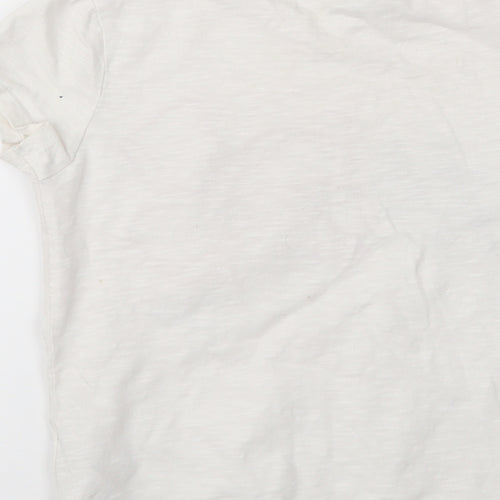 Nickelodeon Girls White  Jersey Basic T-Shirt Size 8-9 Years