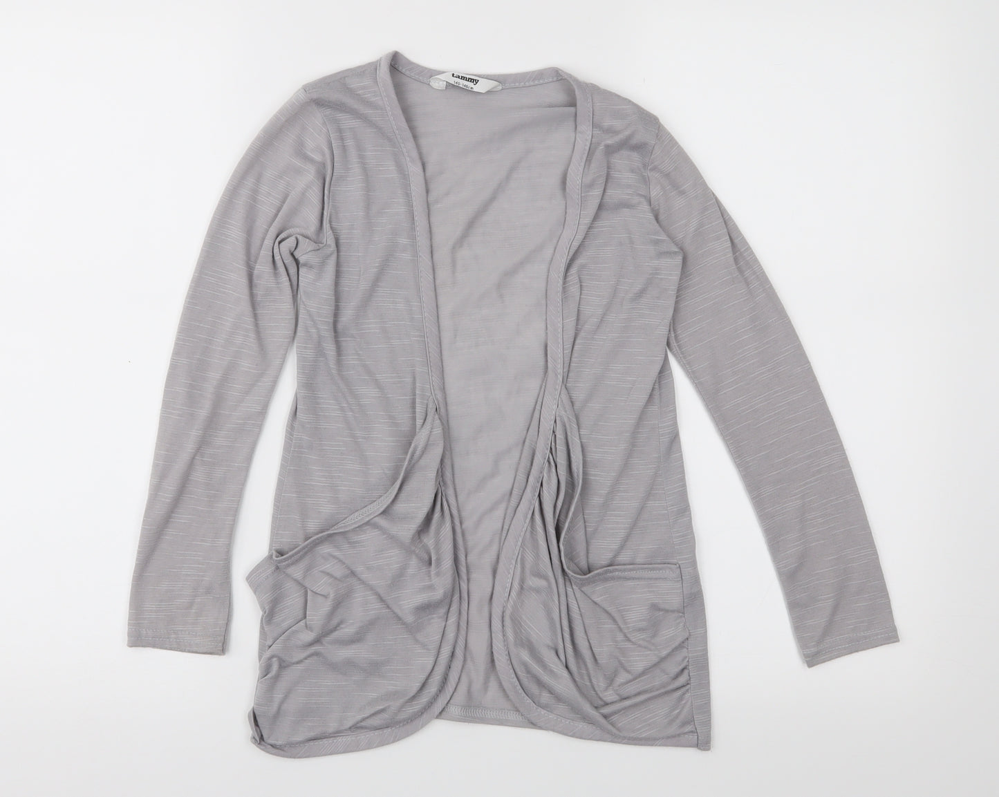 Tammy Girls Grey  Jersey Basic Blouse Size 10-11 Years