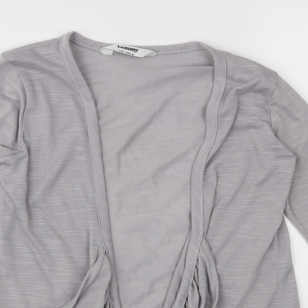 Tammy Girls Grey  Jersey Basic Blouse Size 10-11 Years