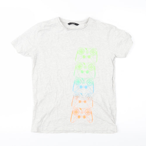 George Boys Grey  Jersey Basic T-Shirt Size 10-11 Years