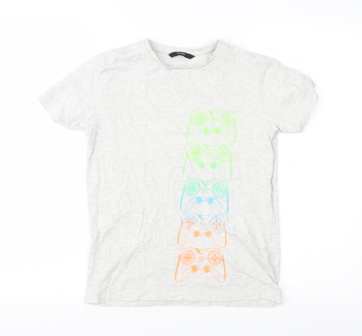 George Boys Grey Jersey Basic T-Shirt Size 10-11 Years