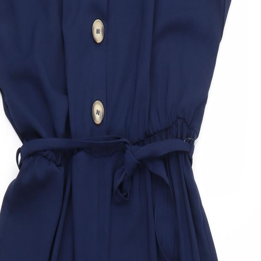 George Womens Blue   Jumpsuit One-Piece Size 14 L25 in
