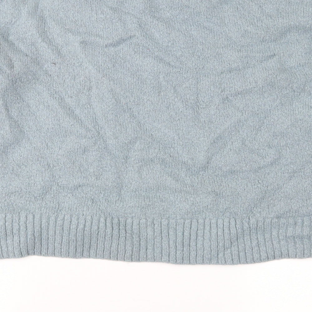 H&M Womens Blue  Knit Pullover Jumper Size M