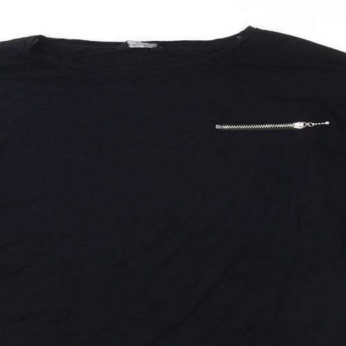 Select Womens Black  Jersey Tunic T-Shirt Size 8