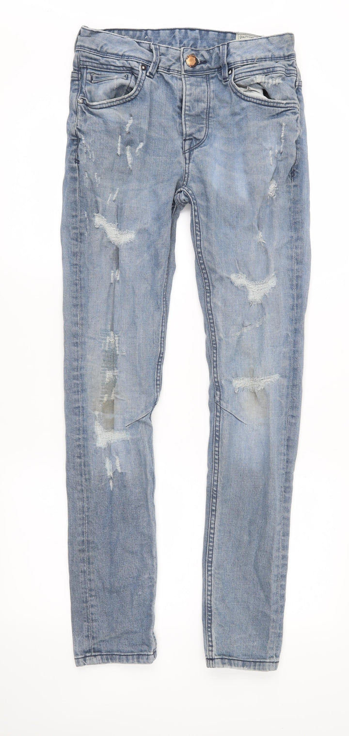 Denim & Co. Mens Blue Denim Skinny Jeans Size 30 in L32 in