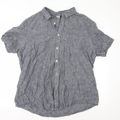 Pep & Co Mens Grey    Button-Up Size XL
