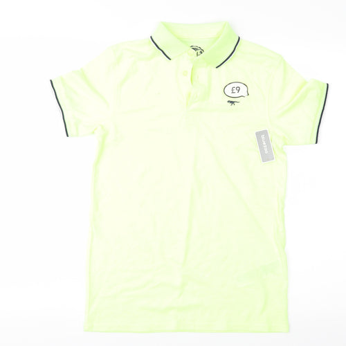 Blue Zoo Boys Yellow   Basic Polo Size 11-12 Years