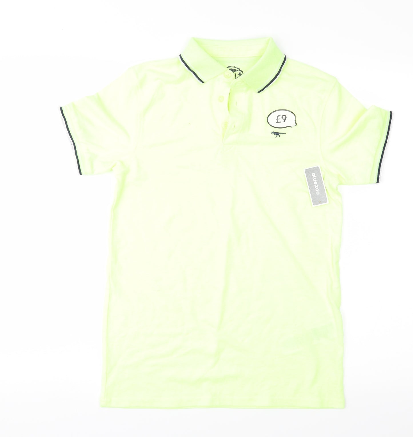 Blue Zoo Boys Yellow   Basic Polo Size 11-12 Years